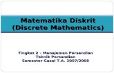 0708 Matematika Diskrit Pendahuluan