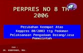 Perpres No 8 Th 2006