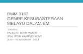 Bmm3116 Genre Kesusasteraan Melayu Dalam Bm- Slot Jbg