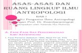 Asas-Asas Dan Ruang Lingkup Ilmu Antropologi