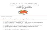 Kursus I-THINK Dalam Talian (KiDT)2014 - Panduan Pengguna