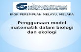 Penggunaan Model Matematik Dalam Biologi Dan Ekologi