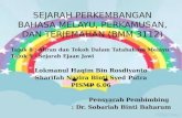 Sejarah Perkembangan Bahasa Melayu, Perkamusan, Dan