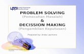 Pemecahan Masalah & Pengambilan Keputusan Anda Lasmono.ppthan Masalah & Pengambilan Keputusan