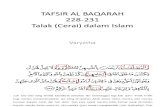 Tafsir Al Baqarah 228-231