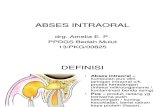 ABSES INTRAORAL