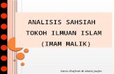 Analisis Sahsiah Imam Malik