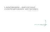 CATALOG OF LANDMARK: IMPORTANT CONTEMPORARY ARTWORKS
