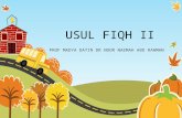 Usul Fiqh II - Nota 9 Mac 2014 (1)