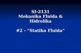 SI-2131 #2 Statika Fluida