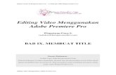 BAB IX Adobe Premiere Pro