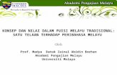 Konsep Dan Nilai Dalam Puisi Melayu Tradisional