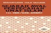Sejarah Awal Perpecahan Umat Islam (11-78H/632-698M)