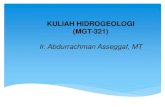 Hidrogeologi I - 2013