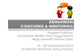 ARA Coaching Slaid Recsam JU KBAT Sains