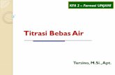 Titrasi Bebas Air- Tursino