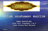 14 Akhlak Usahawan Muslim