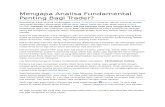 Mengapa Analisa Fundamental Penting Bagi Trader