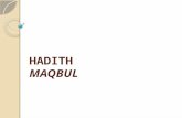 HADITH MAQBUL