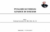 Pagarustamaan Gender Dalam Pembangunan