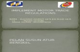 Implement Motor Trade Regulations Hanz