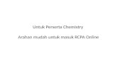 Untuk Perserta Chemistry Arahan mudah untuk masuk RCPA Online.