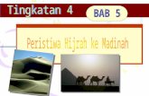 Tajuk : BAB 5 Perjanjian Aqabah 1 dan 2 Hijrah Piagam Madinah Penyebaran Islam Perjanjian Hudaibiyah Kerajaan Islam di Madinah kepentingannya Konsep.