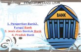 FKIP AKUNTANSI UMS 1. Pengertian Bank 2. Fungsi Bank 3. Jenis dan Bentuk Bank 4. Produk Bank.