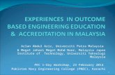 Azlan Abdul Aziz, Universiti Putra Malaysia & Megat Johari Megat Mohd Noor, Malaysia Japan Institute of Technology, Universiti Teknologi Malaysia PEC 1-Day.