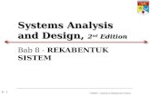 TS2923 – Analisis & Rekabentuk Sistem 8 - 1 Systems Analysis and Design, 2 nd Edition Bab 8 - REKABENTUK SISTEM.