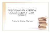 PENGENALAN KEPADA UNDANG-UNDANG HARTA INTELEK Nazura Abdul Manap.