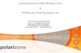 Jamming threat to O&G Wireless Links & TRIATA: Jam Proof Microwave link Polarizone Technologies Sdn Bhd Lot 3-1, Technology Park Malaysia Bukit Jalil,