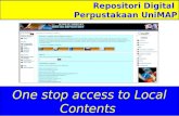 Repositori Digital Perpustakaan UniMAP One stop access to Local Contents.