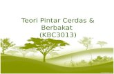Teori Pintar Cerdas & Berbakat (KBC3013). SEPINTAS LALU.