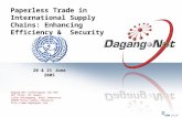 Paperless Trade in International Supply Chains: Enhancing Efficiency &  Security
