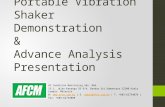 Portable Vibration Shaker Demonstration  &  Advance Analysis Presentation