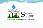 SARAWAK CORRIDOR  OF RENEWABLE ENERGY ( SCORE) Koridor Tenaga Diperbaharui  Sarawak