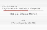 Bab 3.2. Ekternal Memori Oleh : I Wayan Supardi, S.Si.,M.Si