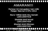 Perisian ini merupakan hak milik Pelajar Makmal  8 DPLI 2012  Nurul  ‘ Afifah binti  Abu  Samah