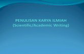 PENULISAN KARYA ILMIAH (Scientific/Academic Writing)