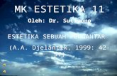 MK ESTETIKA 11 Oleh: Dr. Sutiyono ESTETIKA SEBUAH PENGANTAR (A.A. Djelantik, 1999: 42-57)