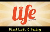 Firstfruit  Offering