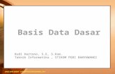 Basis Data Dasar
