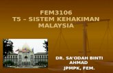 FEM3106 T5 – SISTEM KEHAKIMAN MALAYSIA