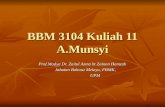 BBM 3104  Kuliah  11 A.Munsyi