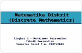 Matematika Diskrit (Discrete Mathematics)