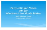Penyuntingan  Video dengan Windows Live Movie Maker