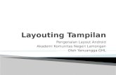 Layouting Tampilan