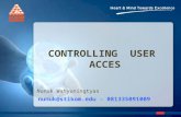 CONTROLLING  USER  ACCES