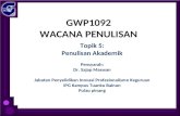 GWP1092 WACANA PENULISAN